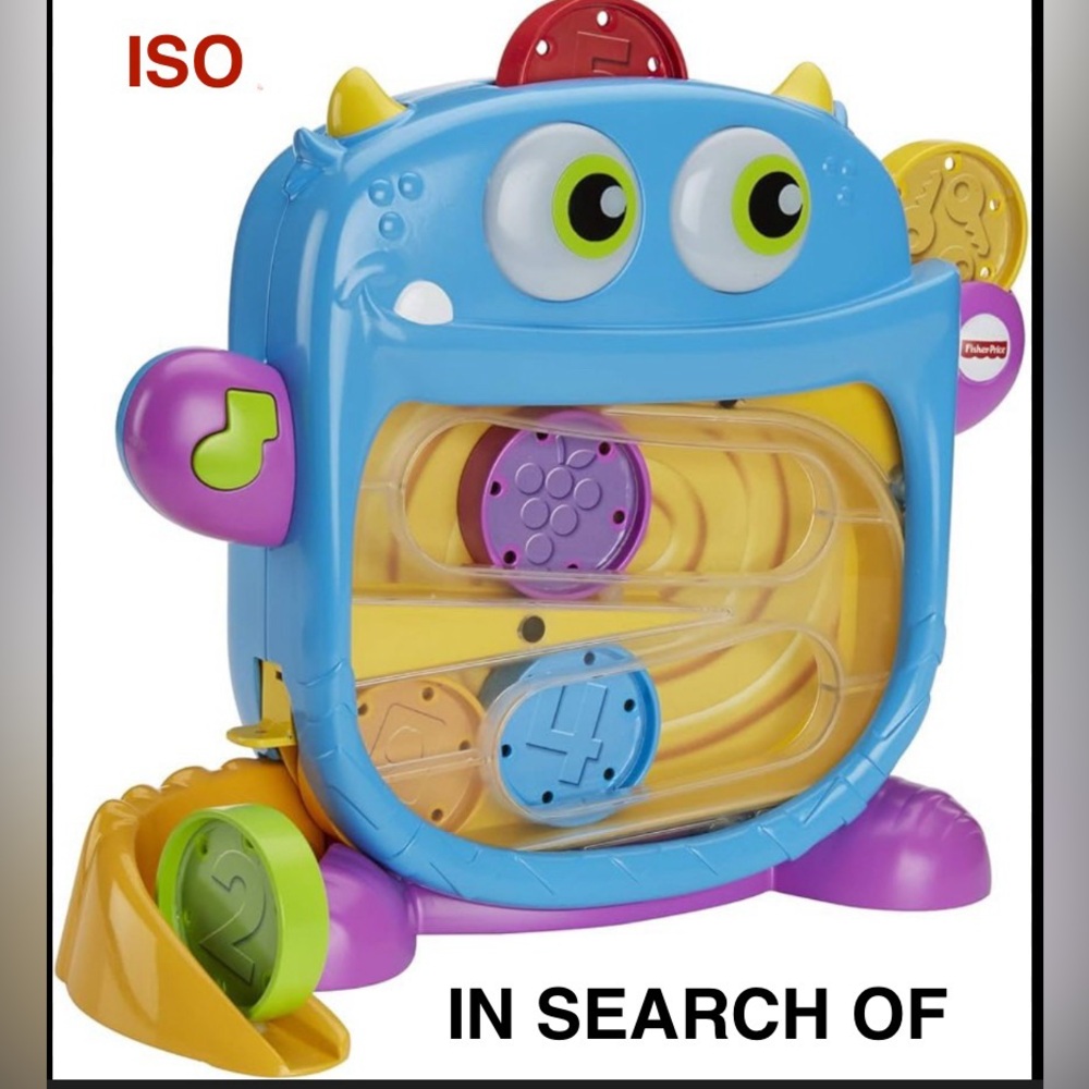 ***NOT FOR SALE*** ISO Fisher-Price Blue Hungry Monster Maze Toy